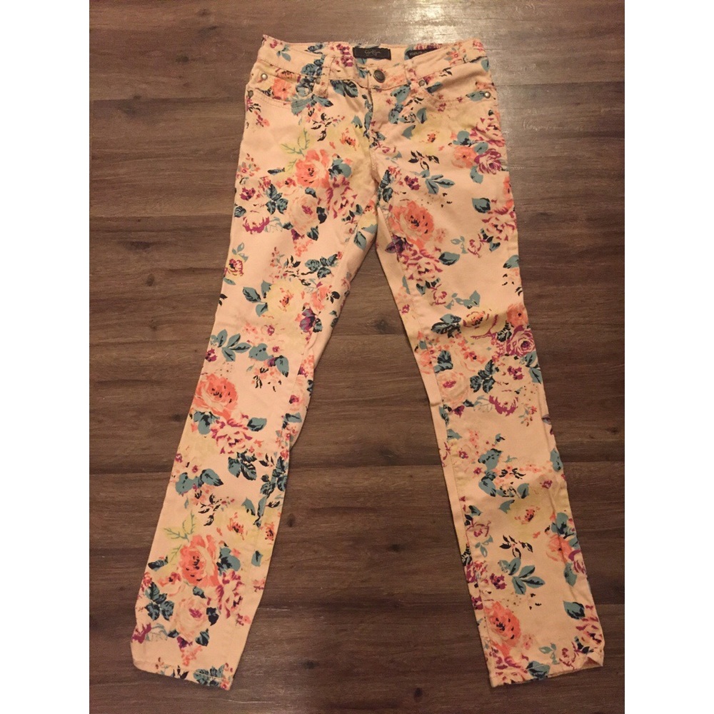 Jessica Simpson skinny floral jeans